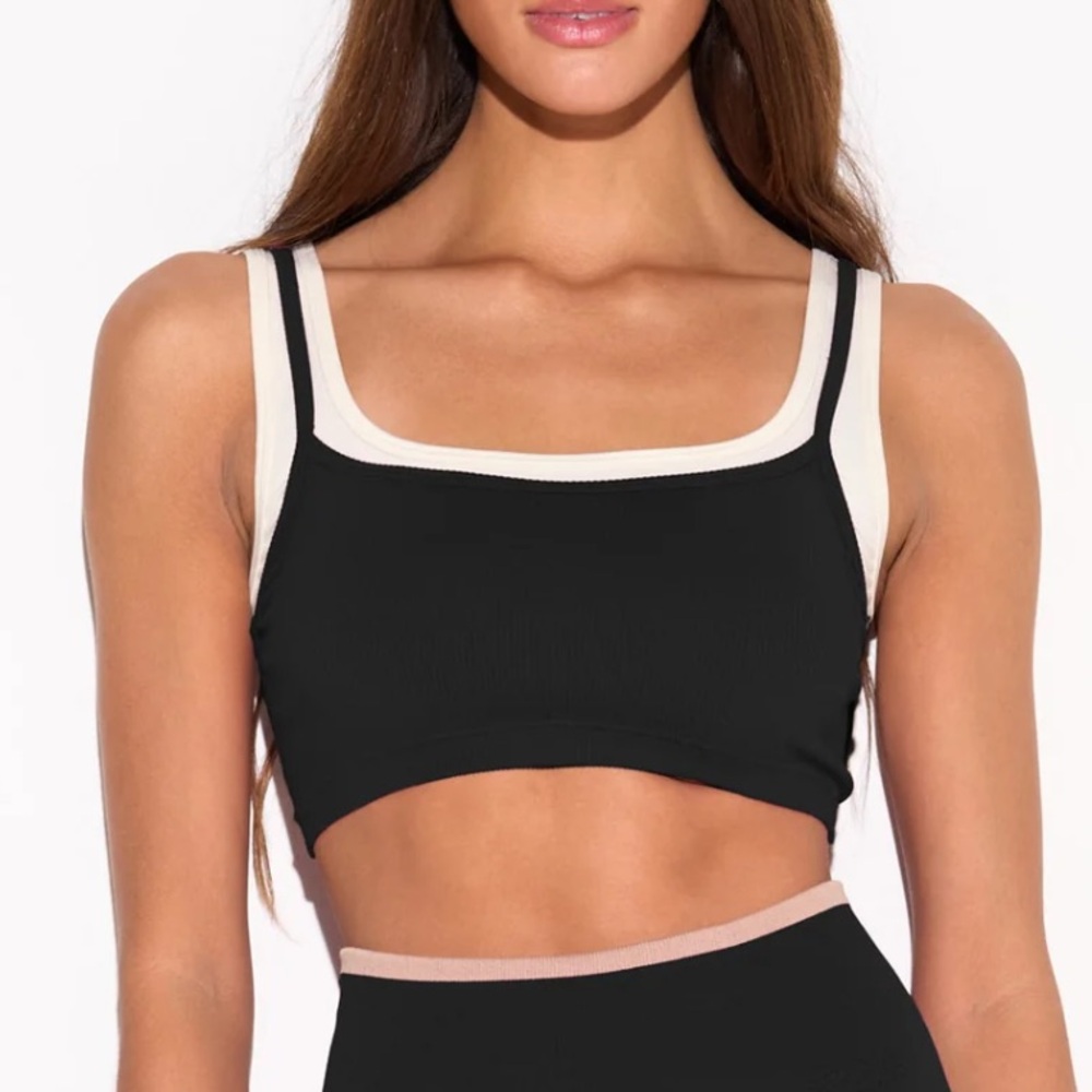 Spiritual Gangster Ethereal Seamless Gemini Bra Medium NWT light support